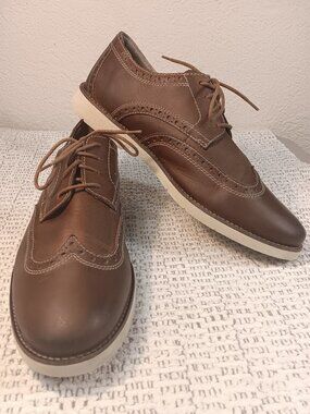 Bostonian from Clarks Men's 'Pariden' Leather Wingtip Oxford Derby Shoes sz 12
